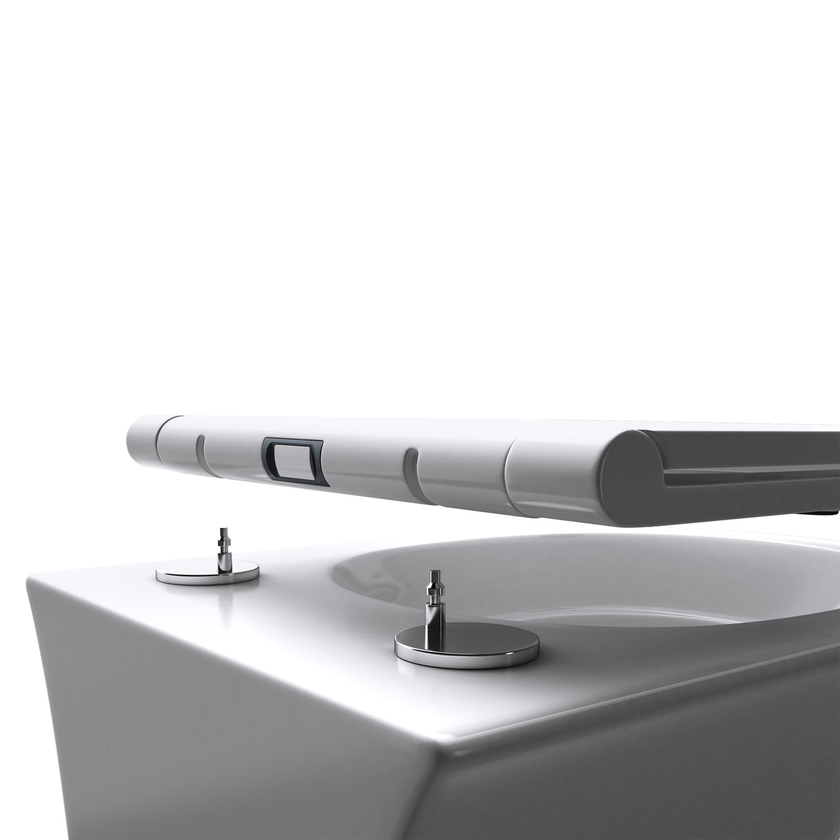 glasvilla Sanitari Bagno Sospeso in Ceramica, WC Sospeso senza Brida con Chiusura di Soft Close Aachen112