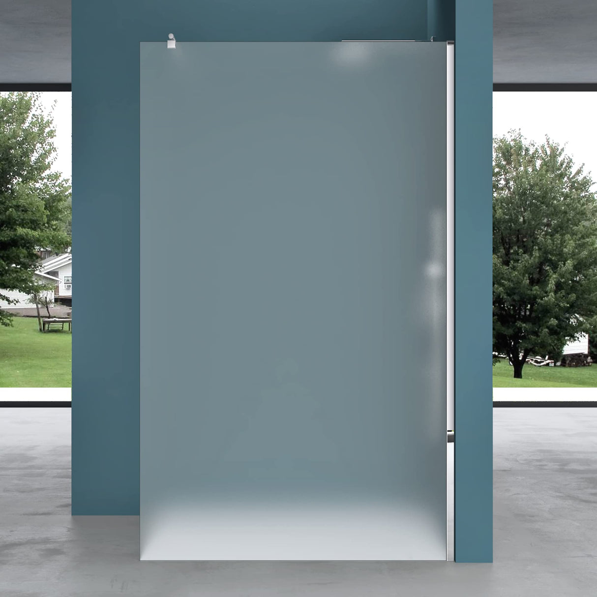 glasvilla Box Doccia Walk-In in Vetro 10mm Parete Doccia in Vetro di Sicurezza ESG con Rivestimento Nano BRAM1 & BRAM3 Bremen2VS