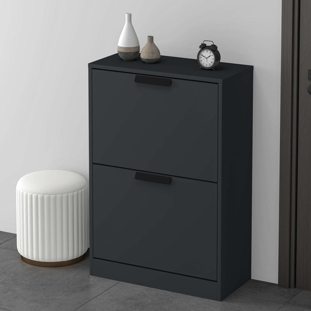 glasvilla Schuhschrank Schuhkommode Schuhkipper BxTxH: 60x28x89 cm Schmal zapatero Muebles Schuhschrank01