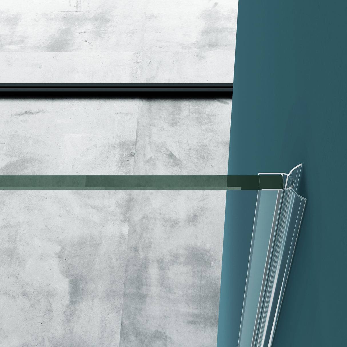 glasvilla Duschkabine U-Form Duschabtrennung 8mm ESG en Klarglas Nano-Beschichtung Ravenna40UK