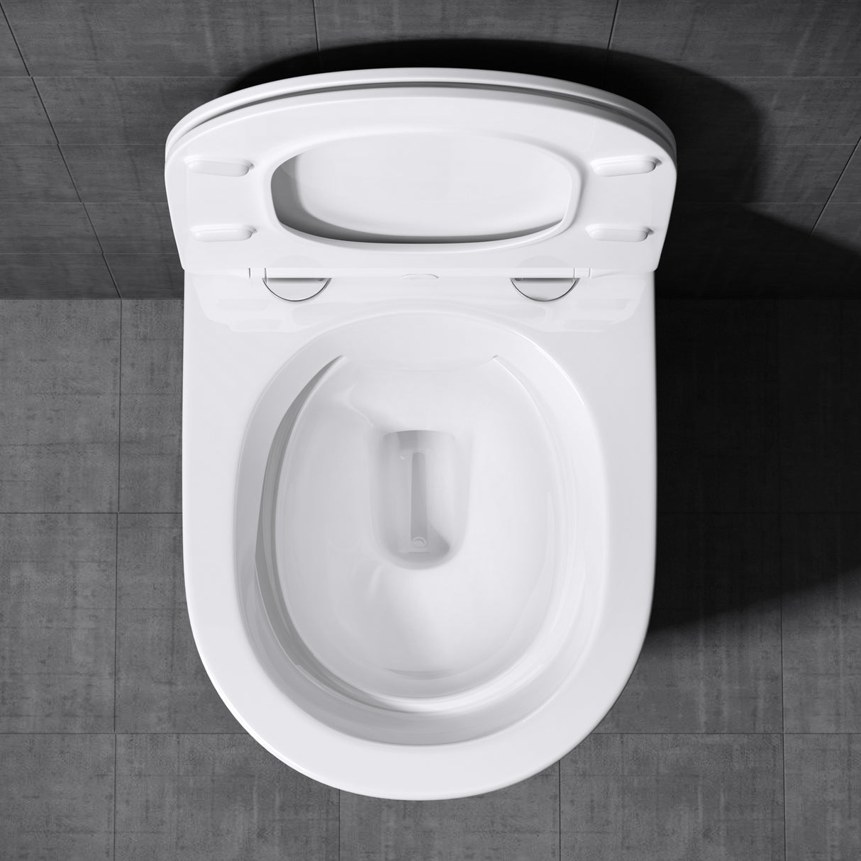 glasvilla Sanitari Bagno Sospeso in Ceramica Sanitari Bagno con Soft Close WC Sospeso Montaggio a Parete