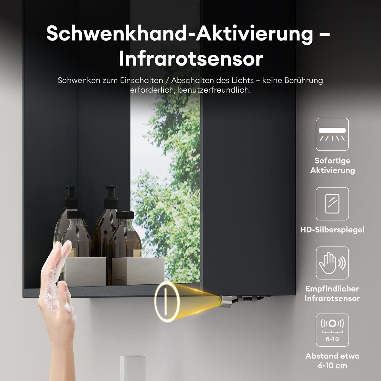 glasvilla Espejo armario de baño con iluminación armario de baño armario colgante espejo de baño Espejo armario-01