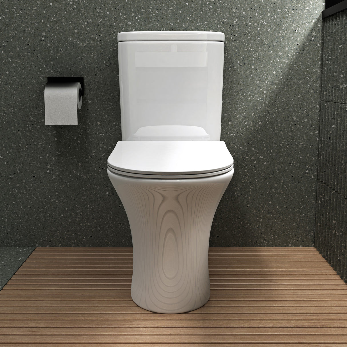 glasvilla Sanitari Bagno a Terra in Ceramica WC Bagno senza Brida Montaggio a Terra