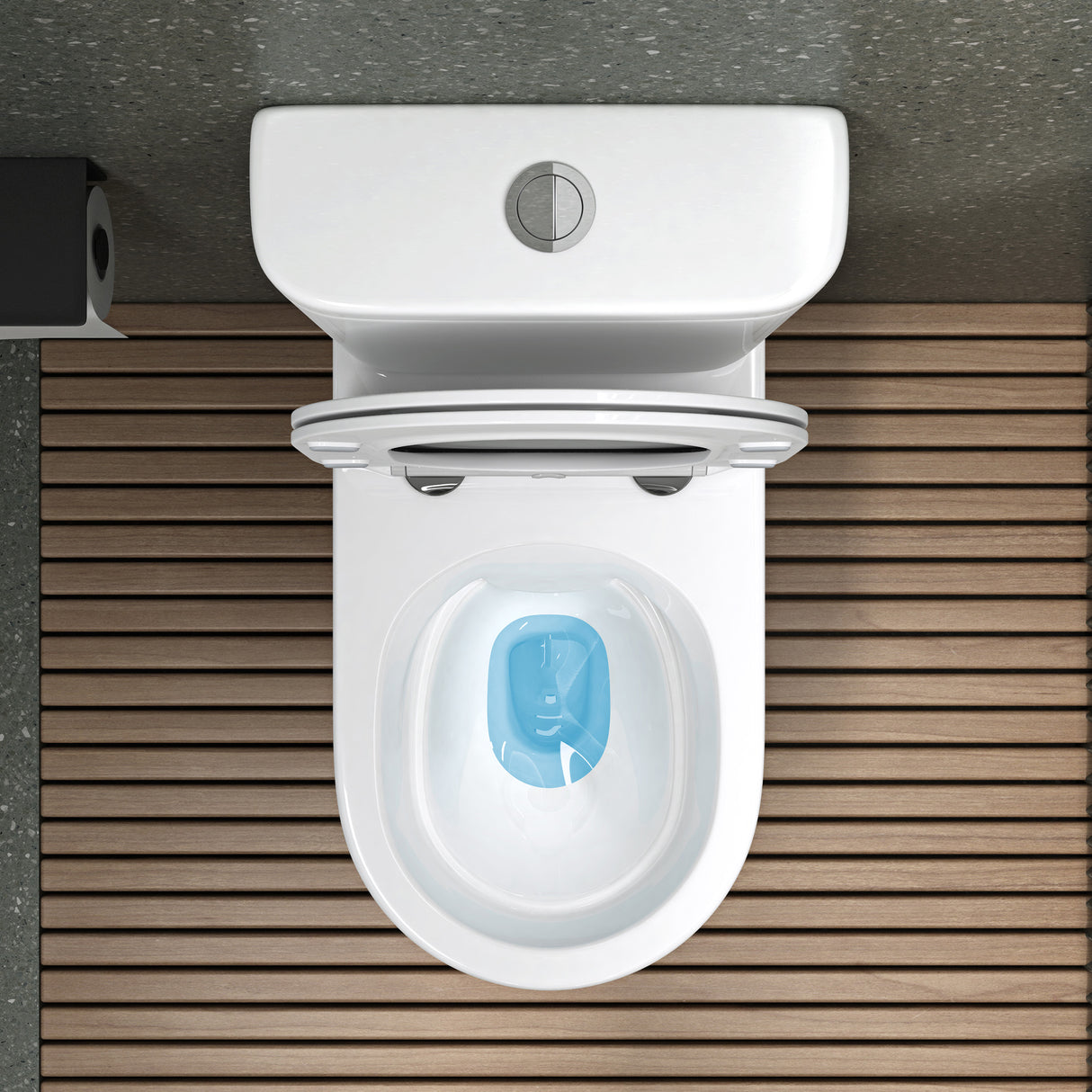 glasvilla Sanitari Bagno a Terra in Ceramica WC Bagno senza Brida Montaggio a Terra
