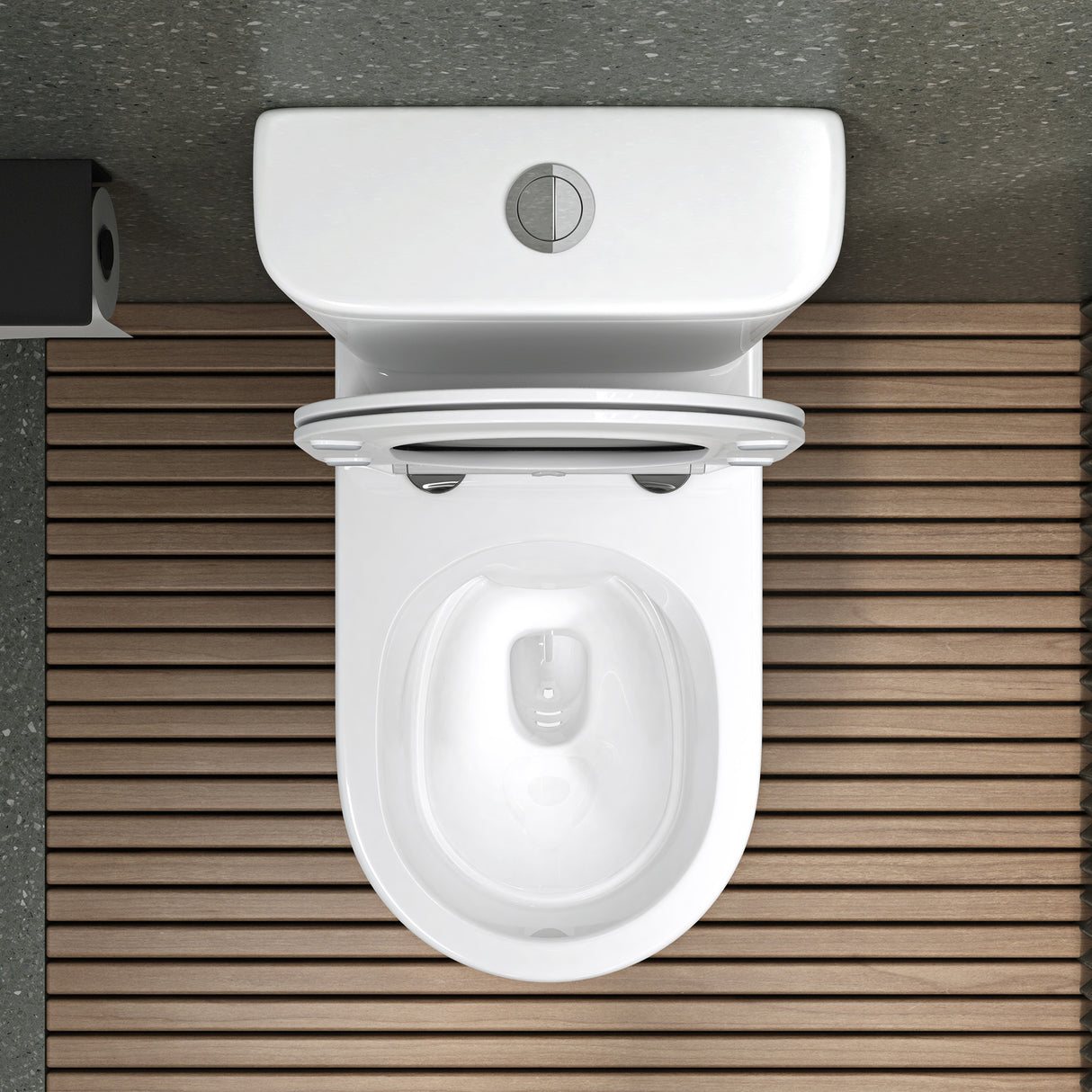 glasvilla Sanitari Bagno a Terra in Ceramica WC Bagno senza Brida Montaggio a Terra