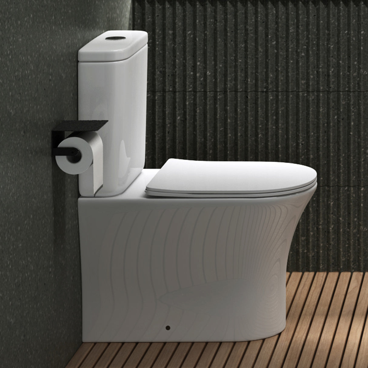 glasvilla Sanitari Bagno a Terra in Ceramica WC Bagno senza Brida Montaggio a Terra