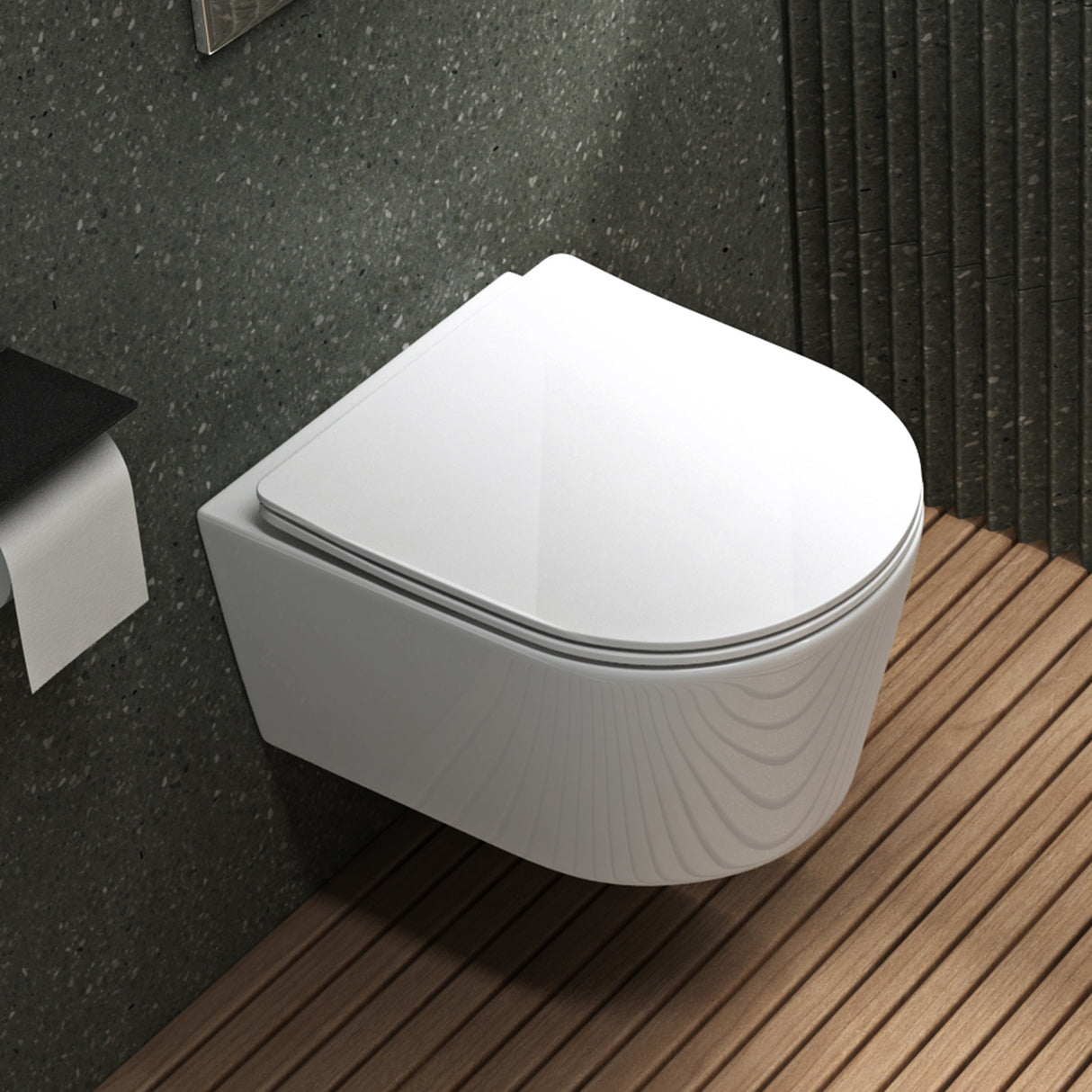 glasvilla Sanitari Bagno Sospeso in Ceramica Sanitari Bagno con Soft Close WC Sospeso Montaggio a Parete