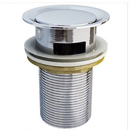 glasvilla Piletta di Scarico Valvola di Scarico Apertura Push Open Tappo per Lavabi DIN