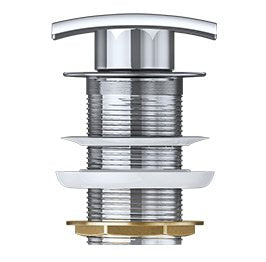 glasvilla Piletta di Scarico Valvola di Scarico Apertura Push Open Tappo per Lavabi DIN