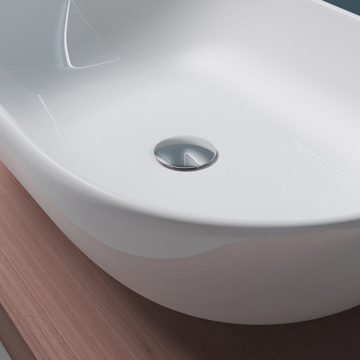 glasvilla lavabo de encimera cerámica en blanco con recubrimiento nano Bruselas322