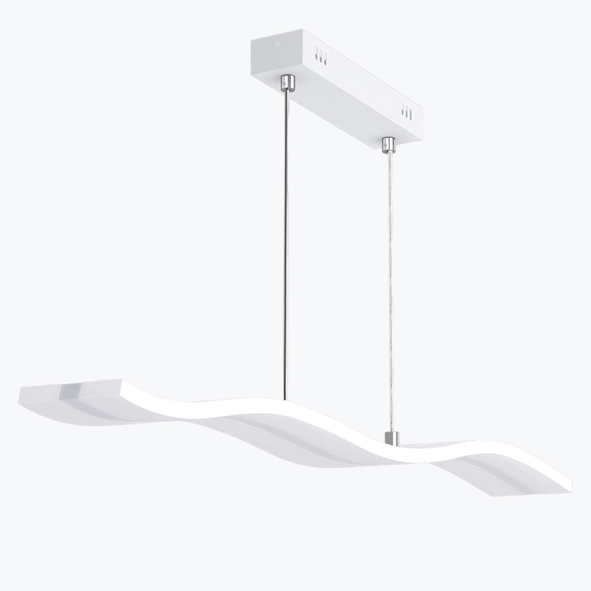 Suspension Glasvilla 97 cm, lampe LED dimmable avec télécommande, température de couleur 3000K/4000K/6000K, câble ajustable, 36 W, idéale pour salle à manger, salon ou chambre.