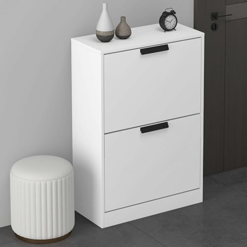 glasvilla Schuhschrank Schuhkommode Schuhkipper BxTxH: 60x28x89 cm Schmal zapatero Muebles Schuhschrank01