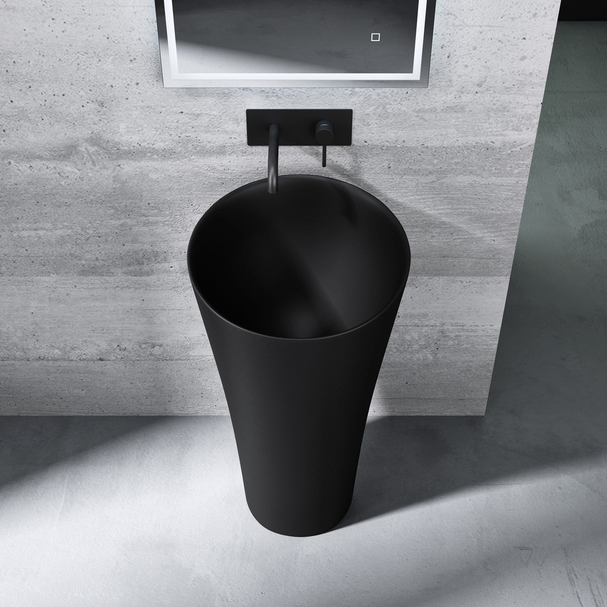 glasvilla Lavandino a Colonna Lavandino su Piedistallo per Bagni da Marmo Fuso, Lavabo a Colonna Colossum33