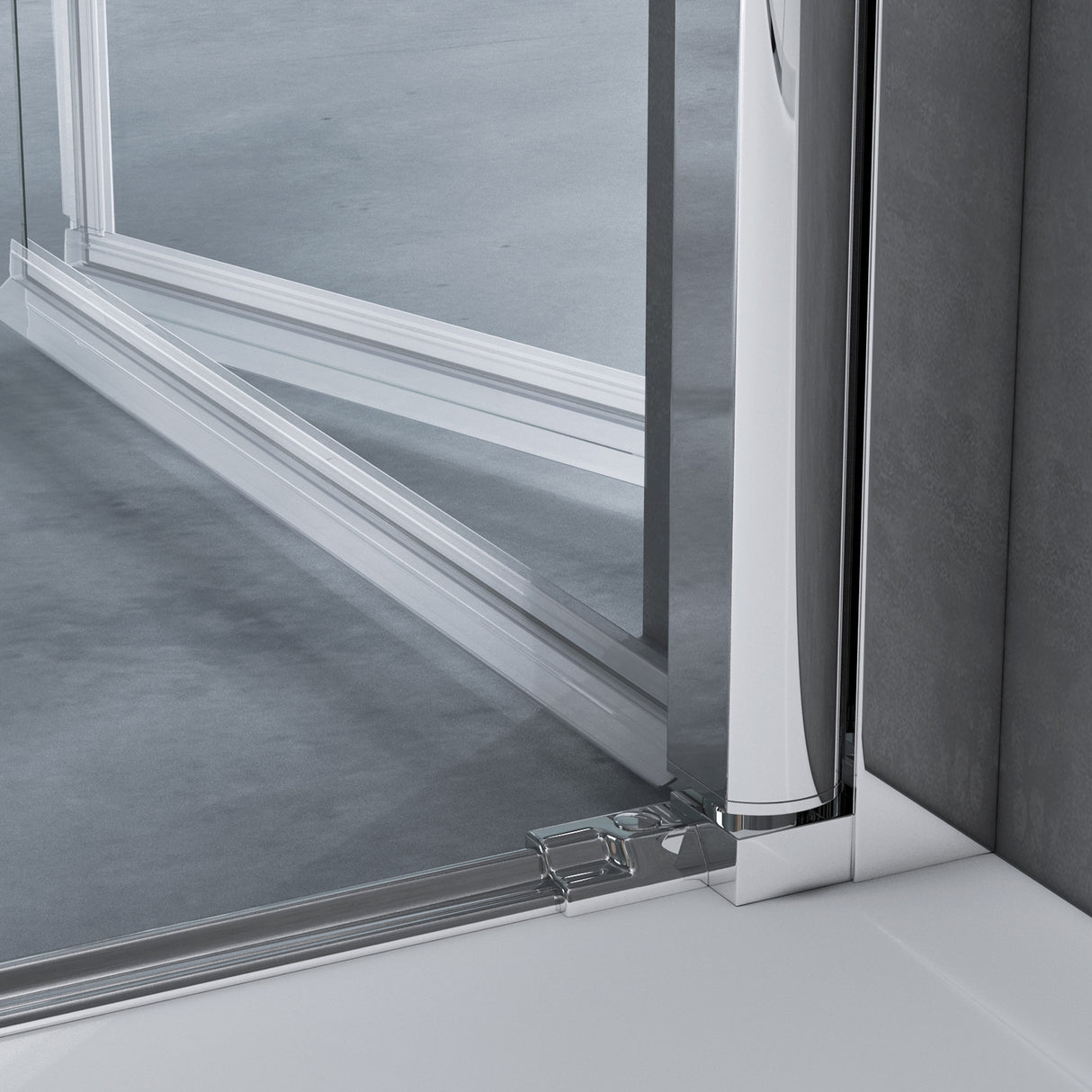 Box doccia Galsvilla in vetro di sicurezza temperato da 8 mm con rivestimento nanometrico, meccanismo di sollevamento e abbassamento Rav37-Plus