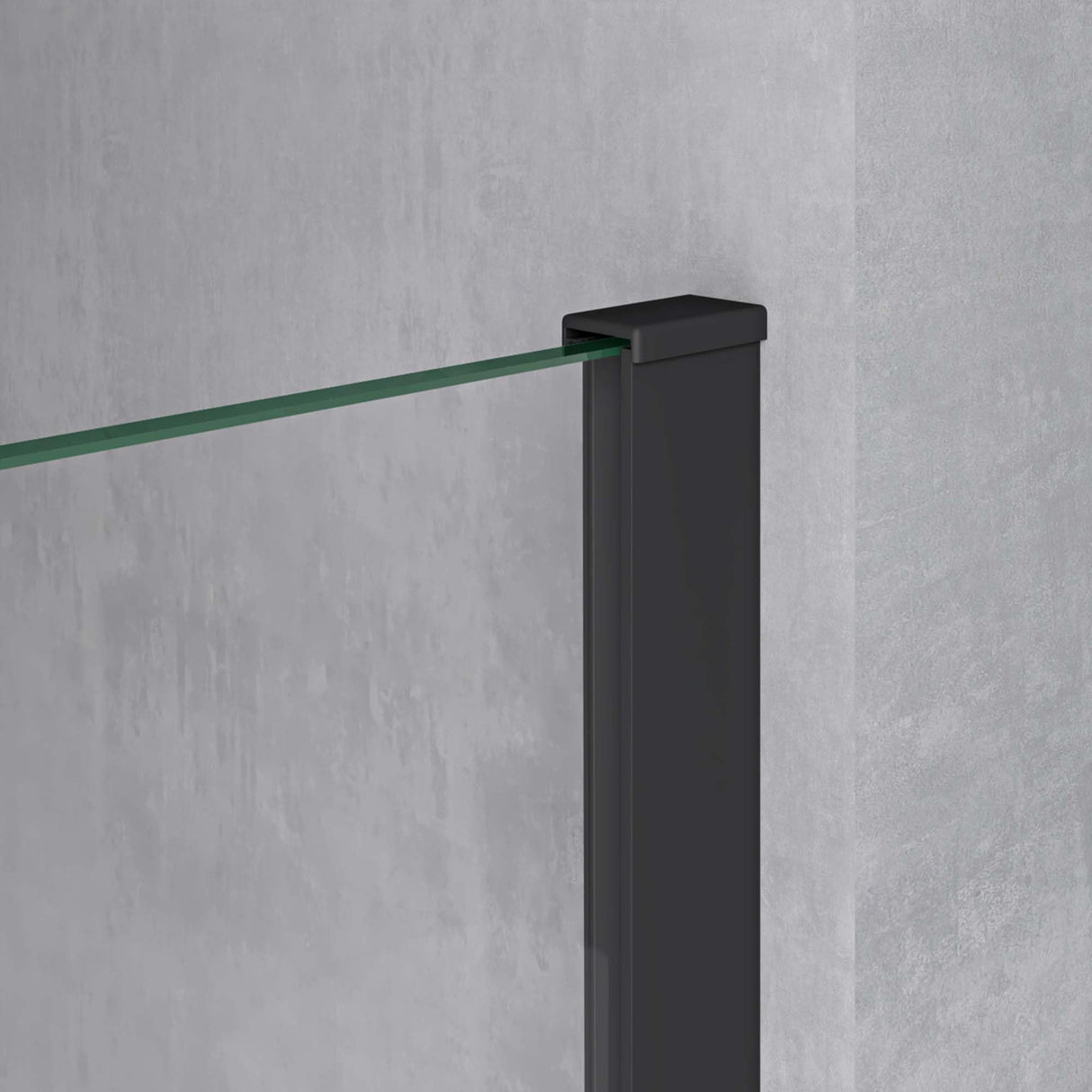 glasvilla Box Doccia Walk-In con Vetro Laterale 30cm, Parete Doccia in Vetro Trasparente da 10mm con Stabilizzatore Rotondo e Rettangolare, Vetro di Sicurezza ESG con Rivestimento Nano Bremen02K-Plus