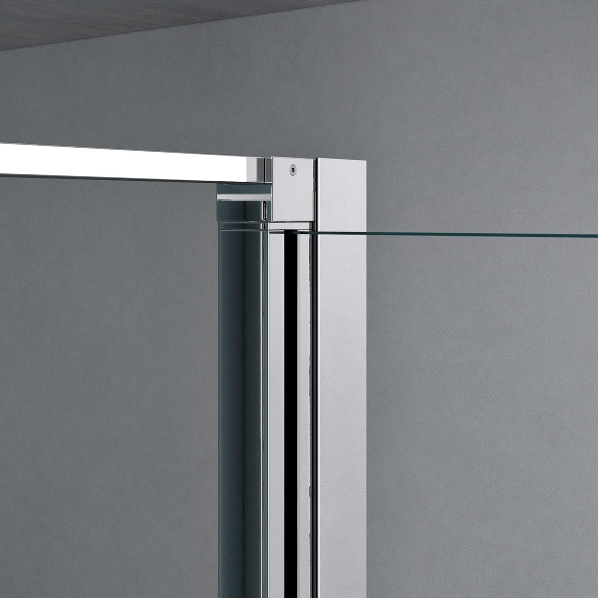 glasvilla Cabina de Ducha U-Forma Separación de Ducha Cabina de Ducha Marco de Aluminio Vidrio de Seguridad ESG Vidrio Transparente Doble Puerta Ravenna66UK