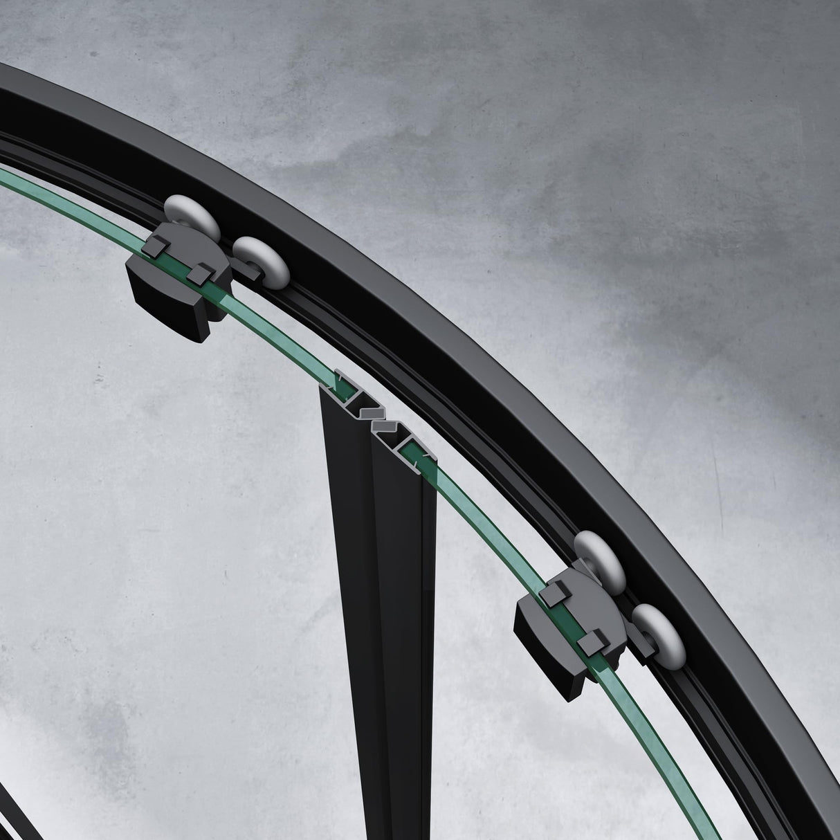 glasvilla Box Doccia in Vetro Cabina Doccia Bagno con 2 Porte Scorrevoli e Profili in Alluminio Box Doccia con Rivestimento Nano Ravenna32K