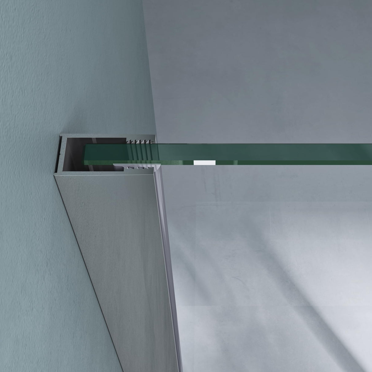 glasvilla Cabina de Ducha Cromo y Negro Separación de Ducha con Puerta Abatible Mecanismo de Elevación y Bajada 8mm Vidrio de Seguridad ESG Recubrimiento Nano Ravenna66K