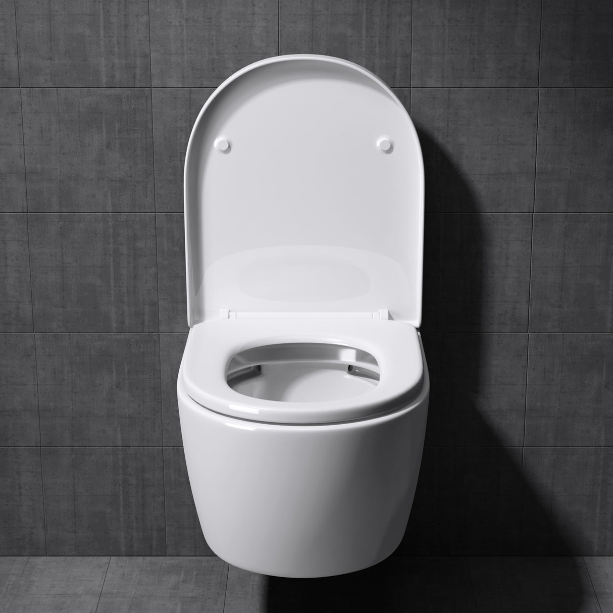 glasvilla Sanitari Bagno Sospeso in Ceramica Sanitari Bagno con Soft Close WC Sospeso Montaggio a Parete