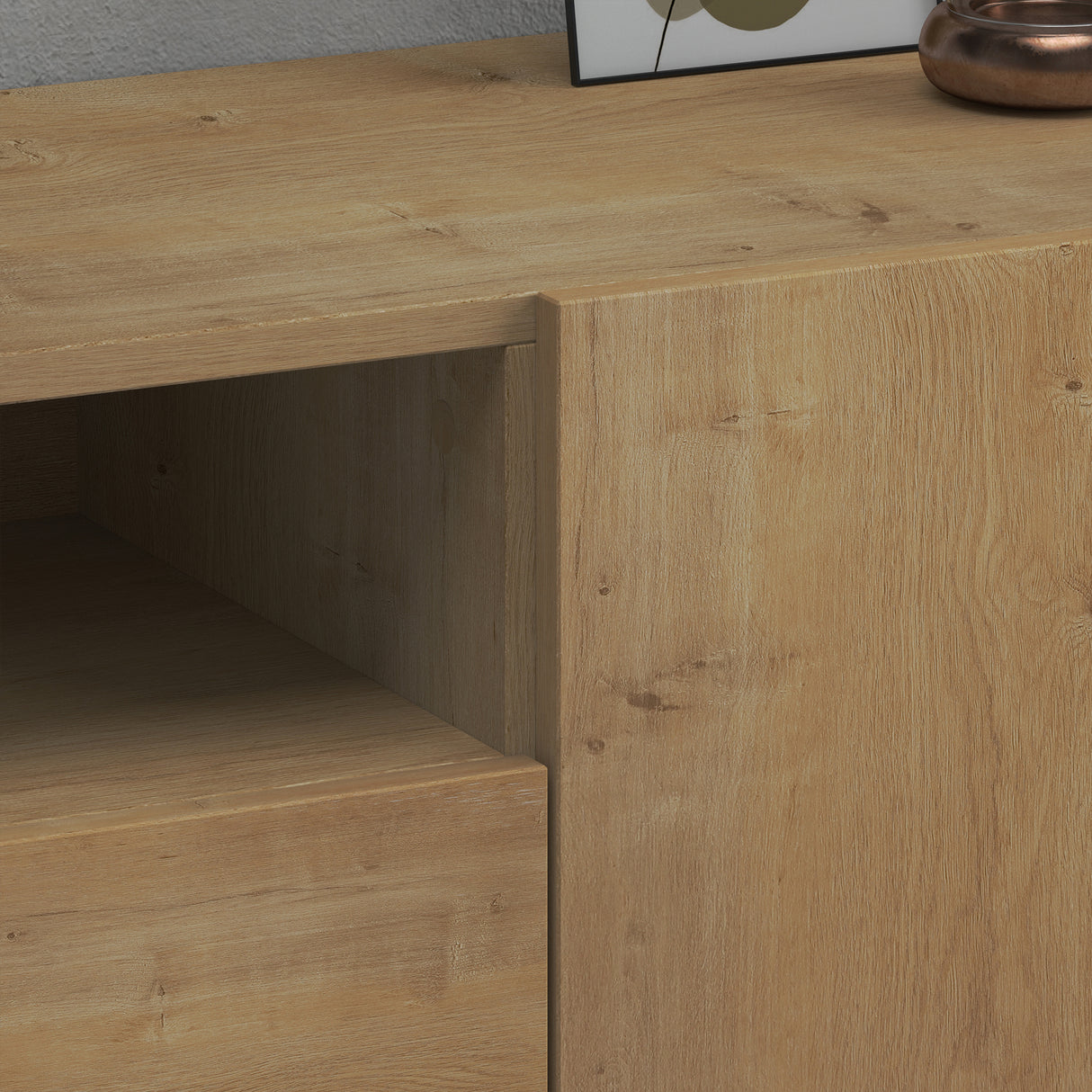 glasvilla Mobile TV per Televisore con 3 Ante Armadietto Basso Soft-close per Soggiorno, Sala da Pranzo, Camera da Letto Fernsehschrank03