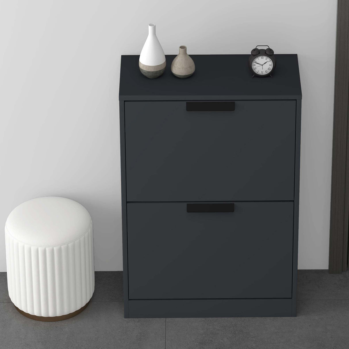 glasvilla Schuhschrank Schuhkommode Schuhkipper BxTxH: 60x28x89 cm Schmal zapatero Muebles Schuhschrank01