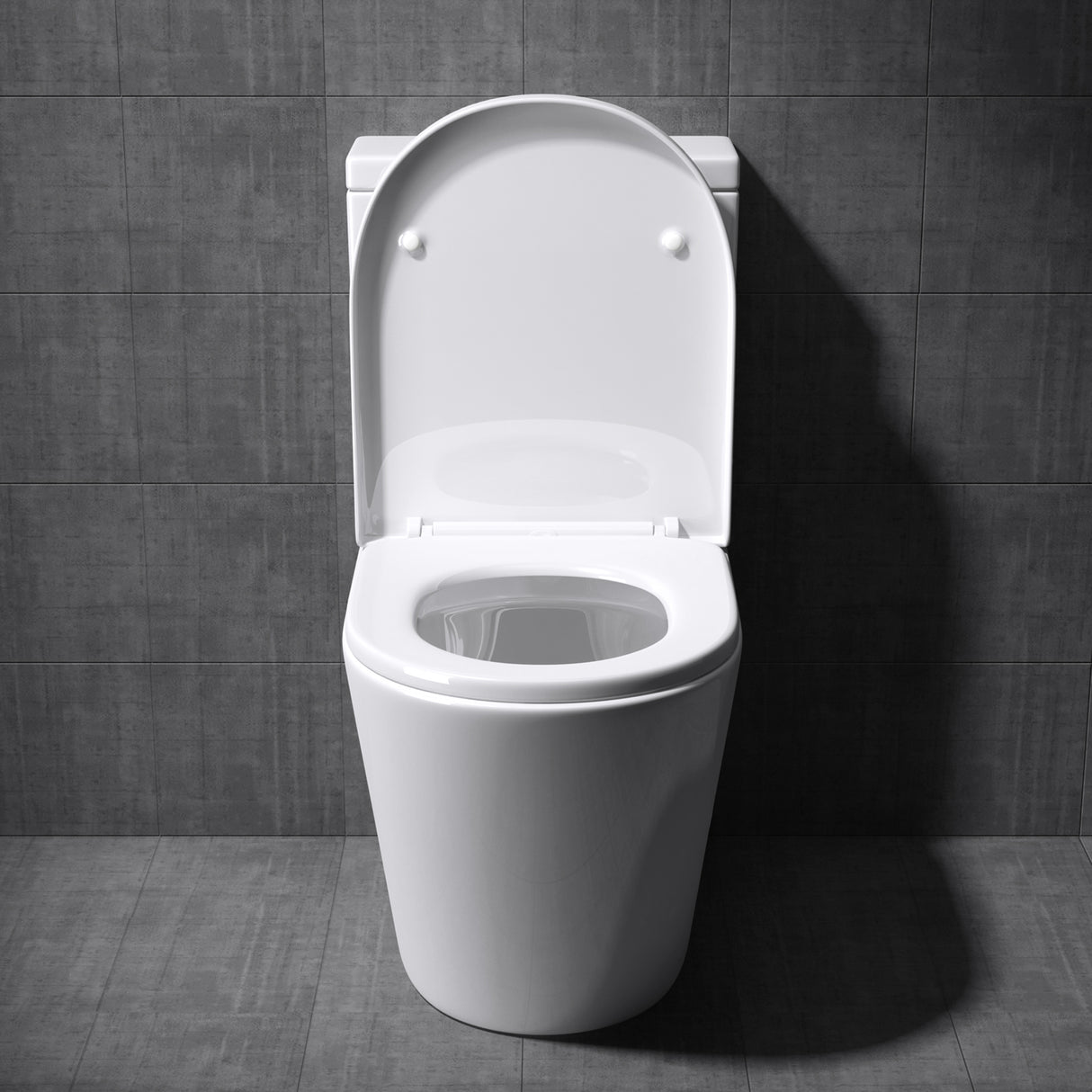 glasvilla Sanitari Bagno a Terra in Ceramica WC Bagno senza Brida Montaggio a Terra