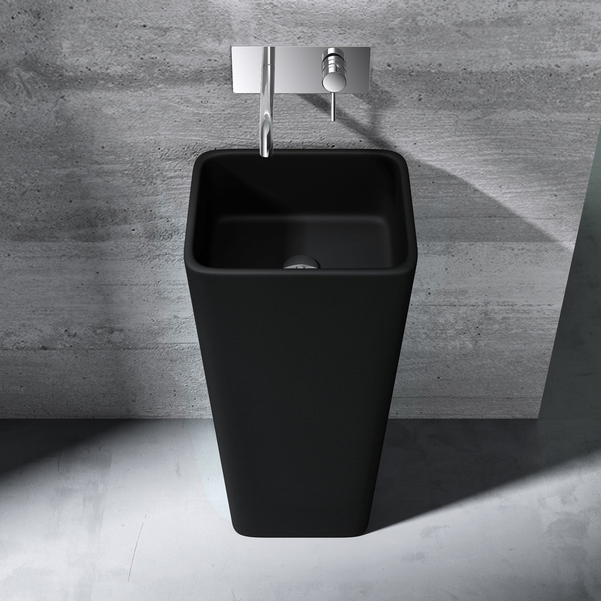 lavabo de diseño glasvilla freestanding Col31 de mineral compuesto lavabo BTH: 40x35x82cm