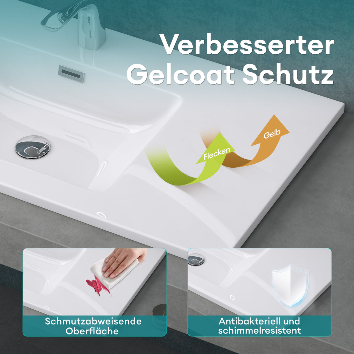 glasvilla lavabo lavabo empotrado mueble de lavabo lavabo empotrado de mineral Col02