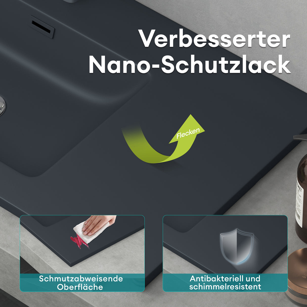 glasvilla lavabo lavabo empotrado mueble de lavabo lavabo empotrado de mineral Col02