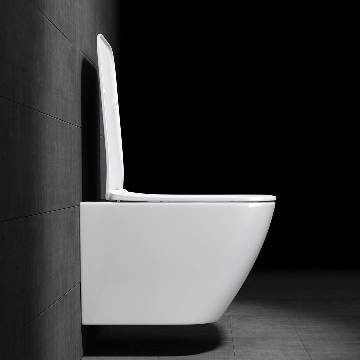 glasvilla Sanitari Bagno Sospeso in Ceramica Sanitari Bagno con Soft Close WC Sospeso Montaggio a Parete