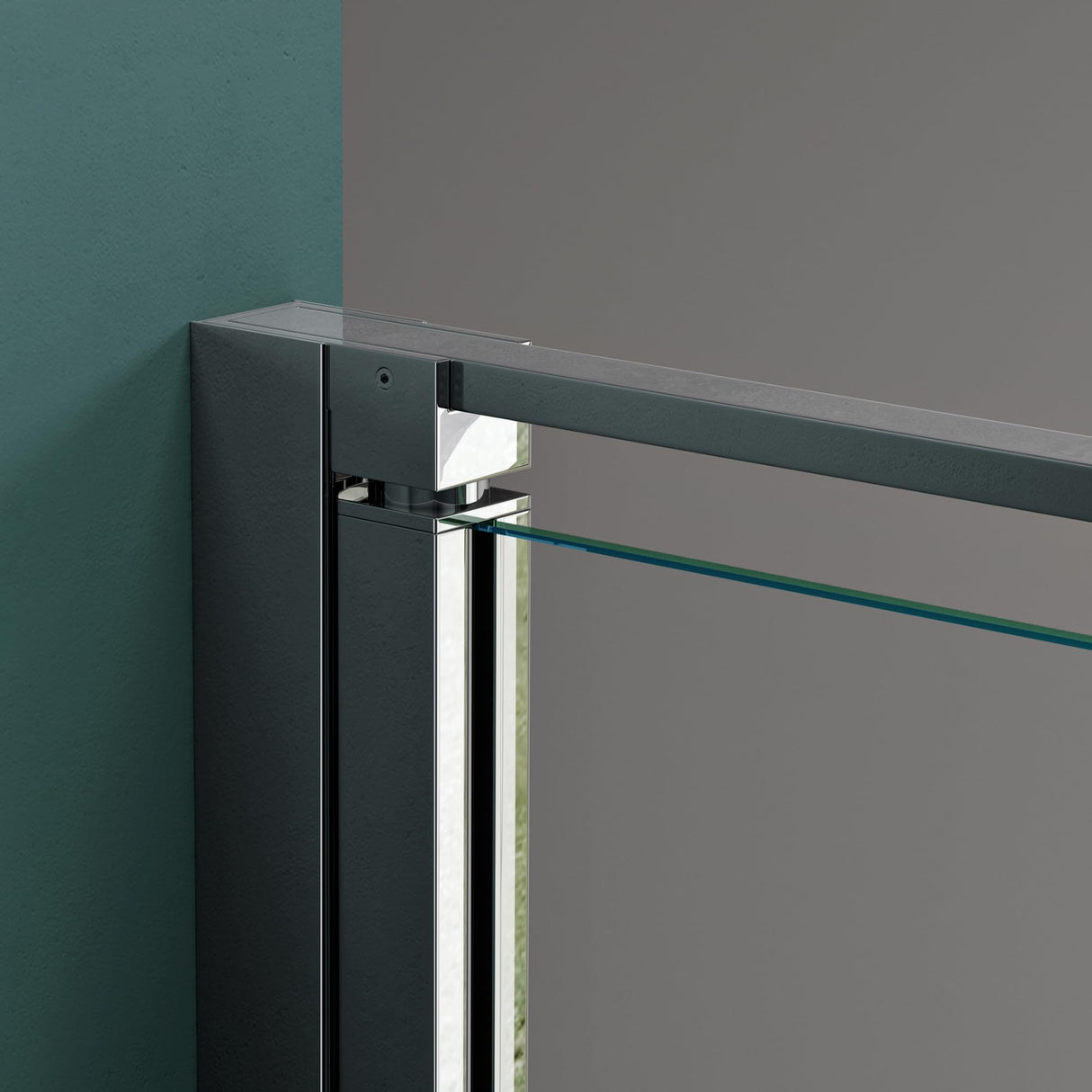 glasvilla Puerta de ducha Puerta de nicho ducha Separación de ducha Cromo y Negro Cabina de ducha Puerta oscilante 8mm vidrio de seguridad ESG con recubrimiento nano Mecanismo de elevación y descenso Vidrio claro y vidrio esmerilado Rayas Teramo36K