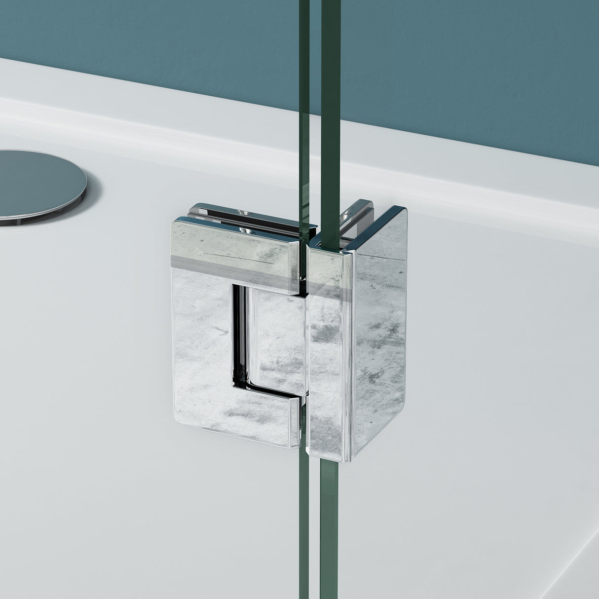 glasvilla Duschkabine U-Form Duschabtrennung 8mm ESG en Klarglas Nano-Beschichtung Ravenna40UK