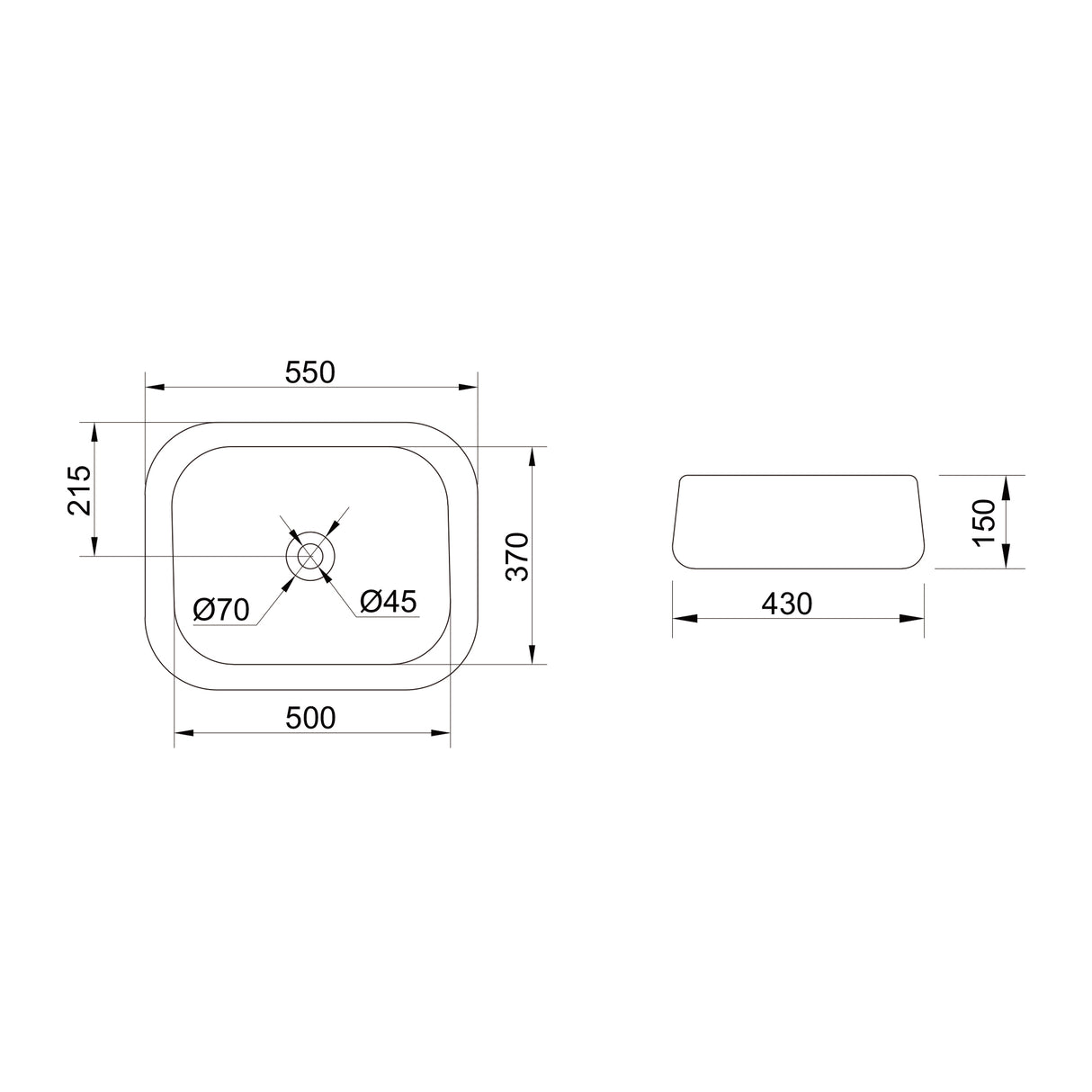 glasvilla Lavabo da Appoggio in Ceramica Lavandino Bagno Bianco con Nano Rivestimenti