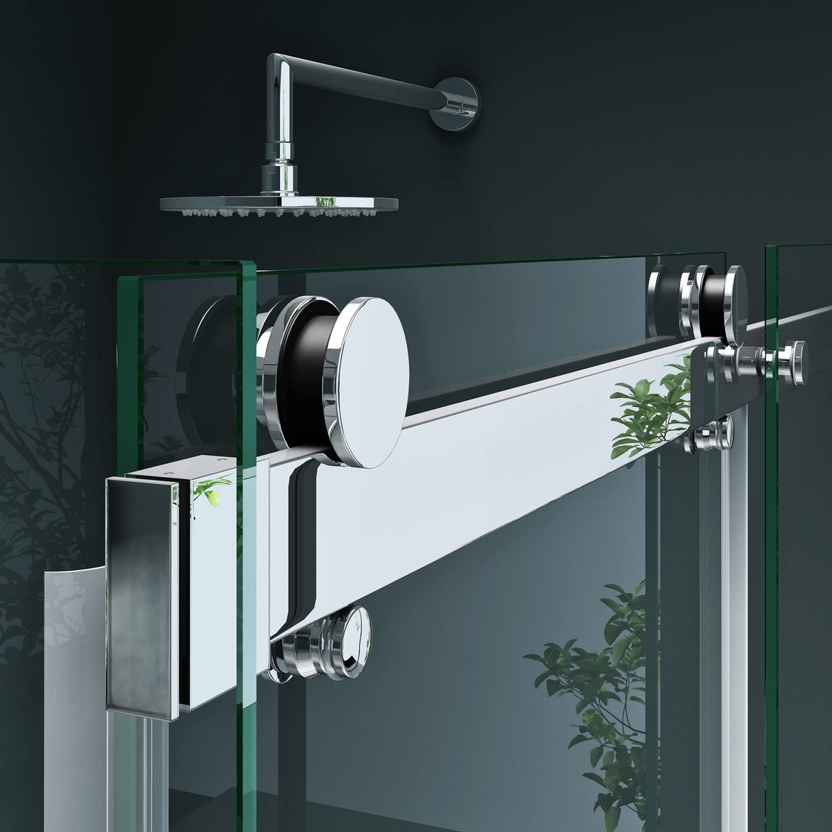 glasvilla Box Doccia in Vetro 8 mm ad Apertura Scorrevole Box Cabina Doccia Angolare con Rivestimento NANO Ravenna17k