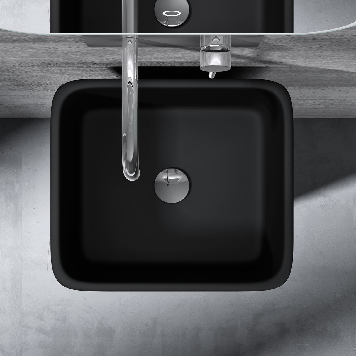 lavabo de diseño glasvilla freestanding Col31 de mineral compuesto lavabo BTH: 40x35x82cm