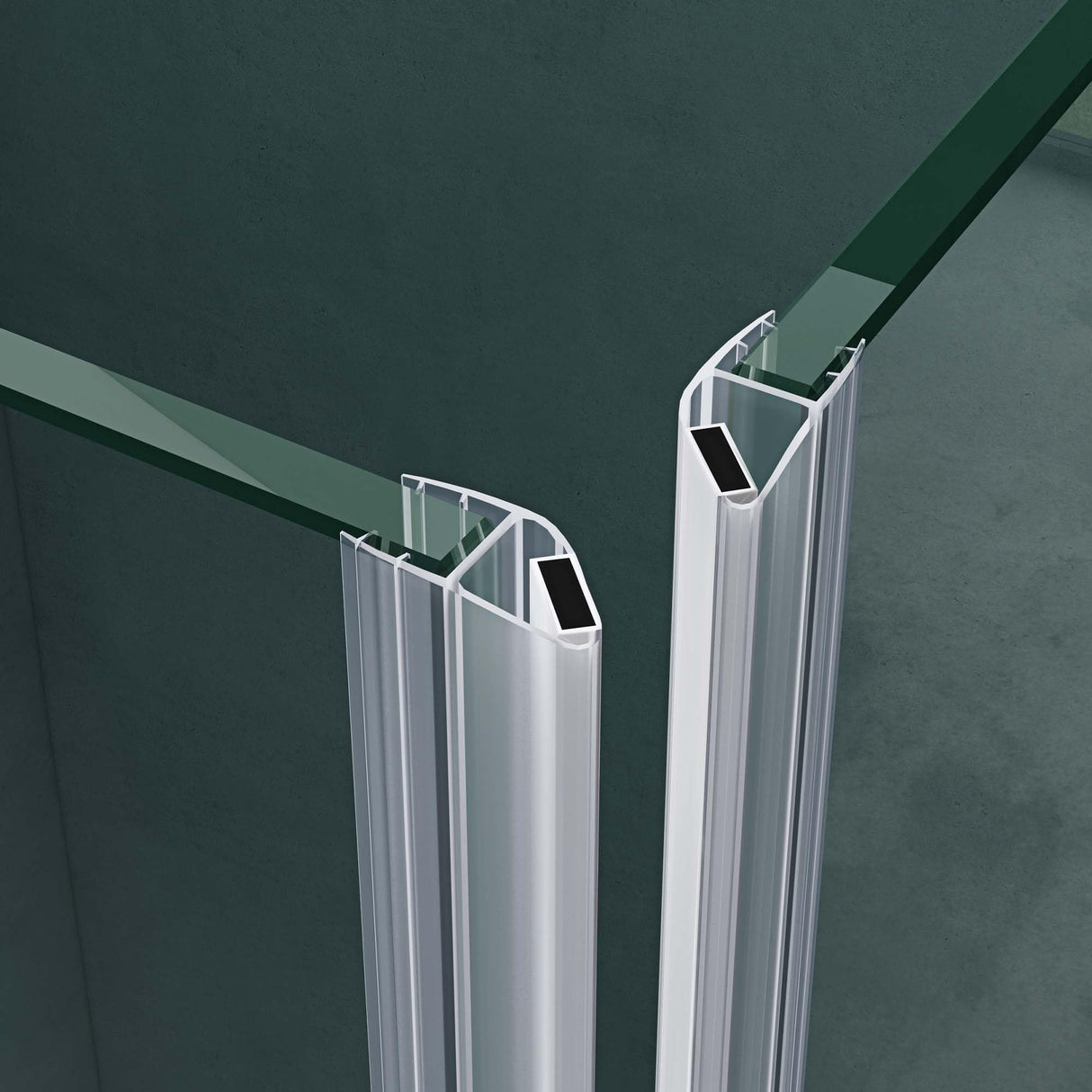 glasvilla Cabina de Ducha 6mm Vidrio de Seguridad con Easy-Clean mediante recubrimiento NANO Mampara de Ducha Separación de Ducha Ravenna05k-Plus