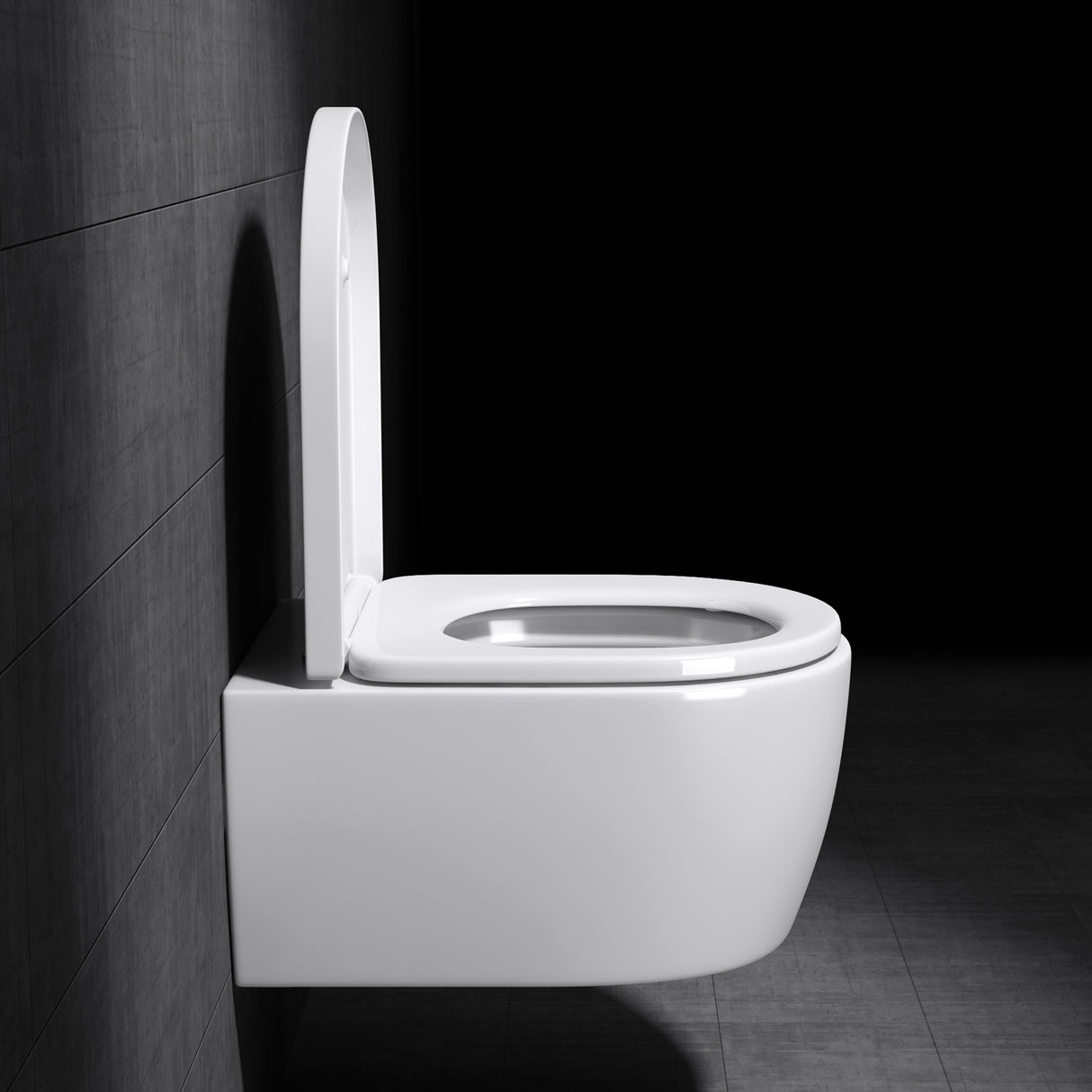 glasvilla Sanitari Bagno Sospeso in Ceramica Sanitari Bagno con Soft Close WC Sospeso Montaggio a Parete