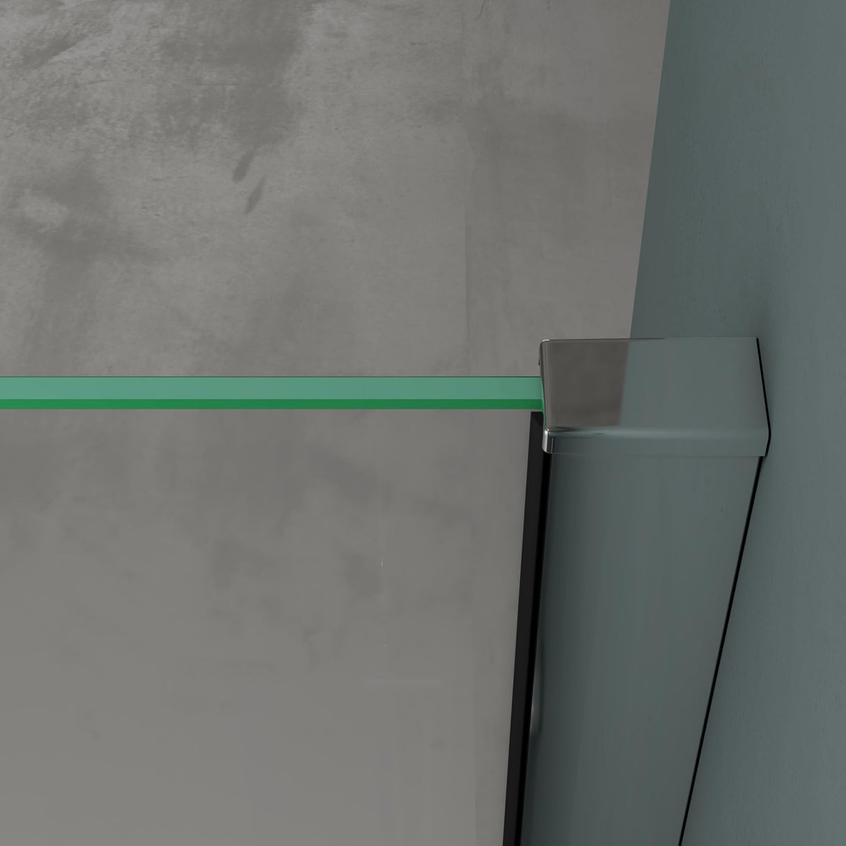 glasvilla Box Doccia in Vetro Parzialmente Smerigliato 8 mm Box Doccia con Meccanismo Alza/Abbassa e Porta Girevole Box Cabina Doccia Angolare Ravenna36MS-plus