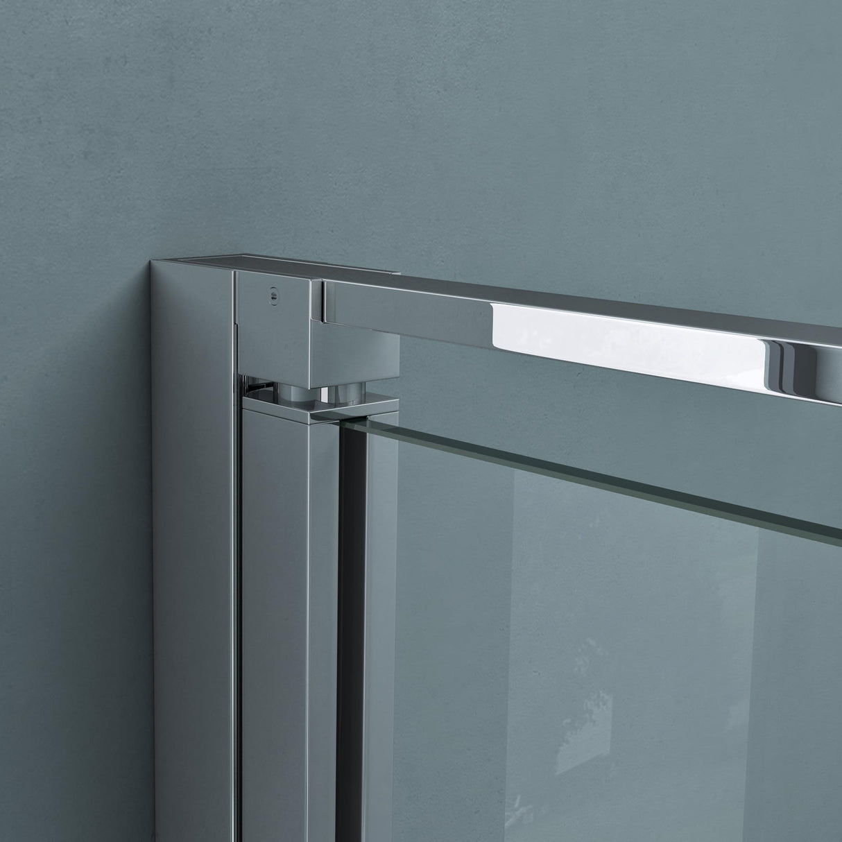 glasvilla Box Doccia in Vetro 8 mm Cabina Bagno Cromo e Nero con Porte Girevole Cabina Doccia in Vetro di Sicurezza ESG con Rivestimento Nano Ravenna66K