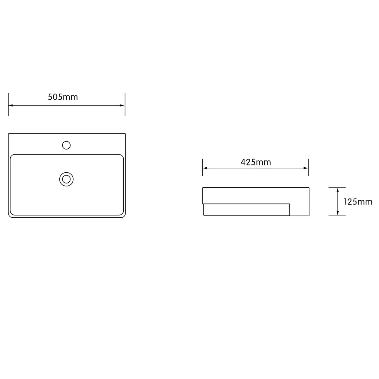 glasvilla Lavabo da Appoggio in Ceramica Lavabo Incasso Lavandino Bagno Rettangolare con Nano Rivestimenti Brüssel702