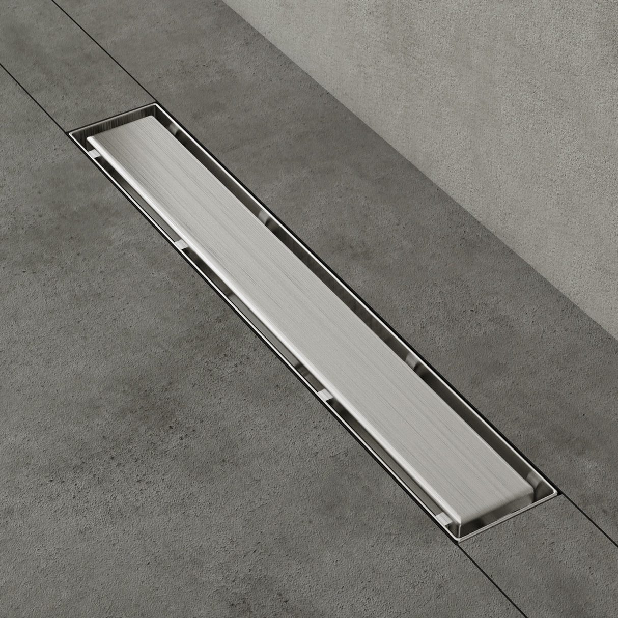 glasvilla Duschrinne desagüe de suelo de acero inoxidable | conjunto completo de canal de desagüe para baño | desagüe apto para azulejos 35L/min | filtro de pelo KE110