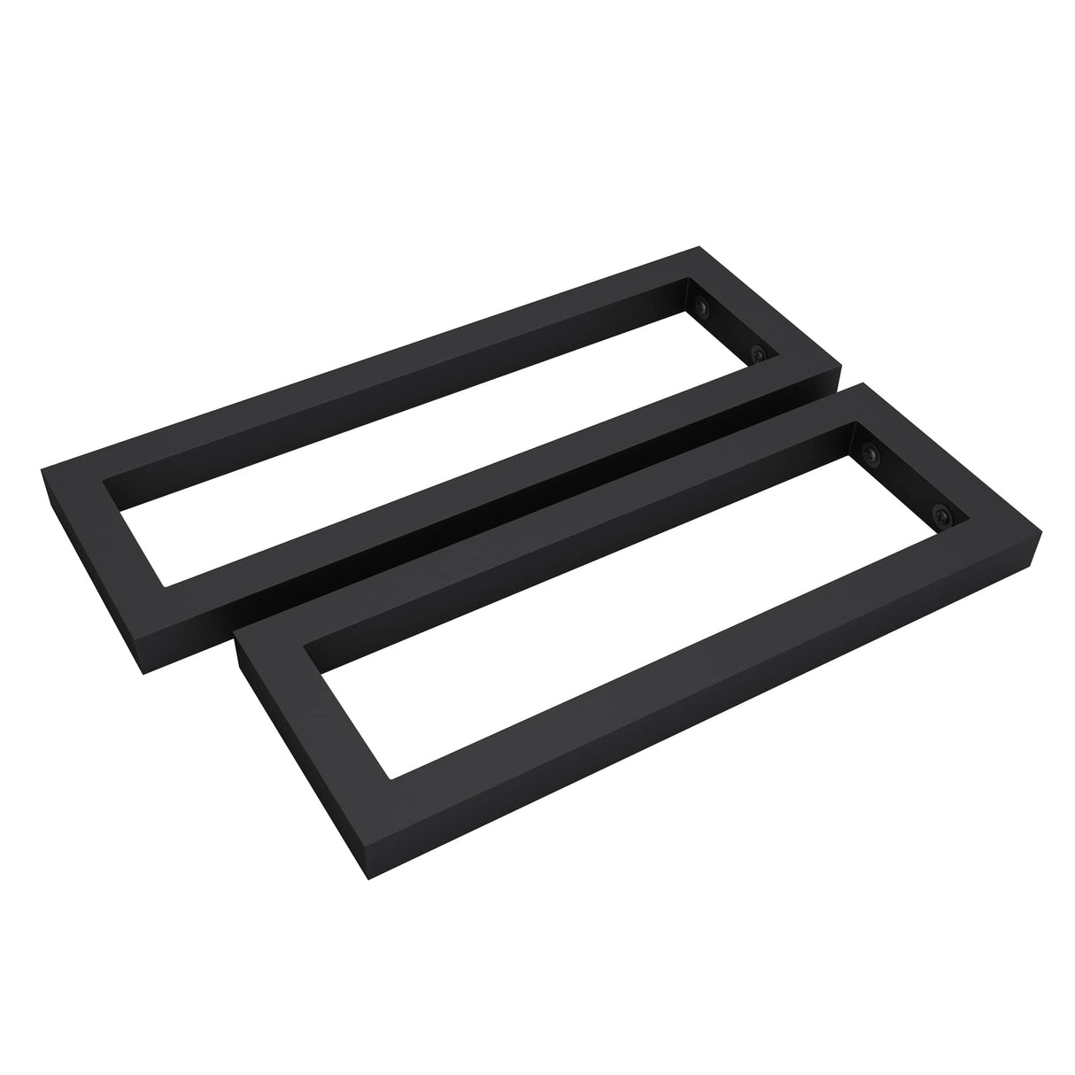 glasvilla Diseño Consola de Pared de Acero Inoxidable Soporte para Lavabo 2 Piezas WH01