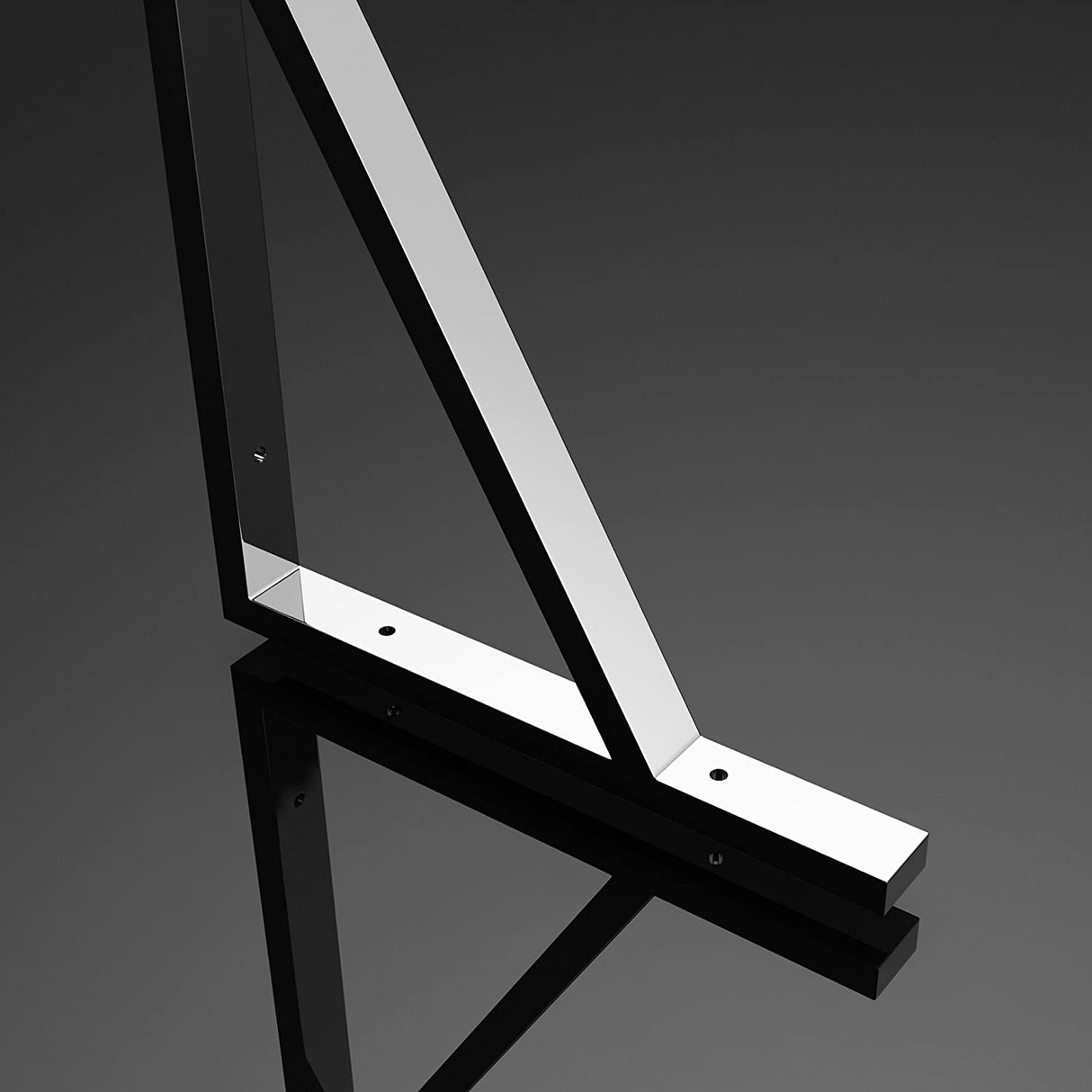 glasvilla Design Consola de Pared de Acero Inoxidable Soporte para Lavabo WH02