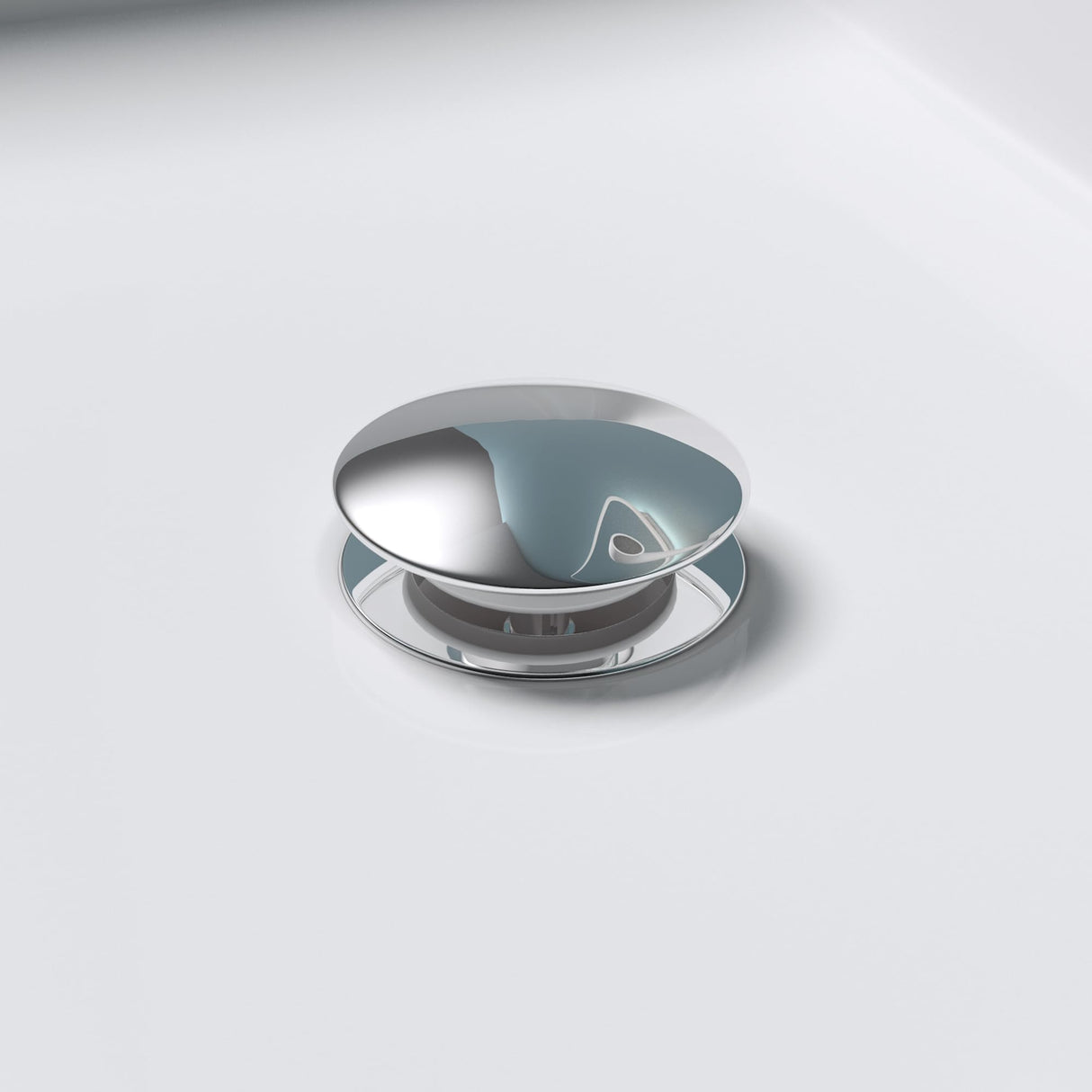 glasvilla Piletta di Scarico Valvola di Scarico Apertura Push Open Tappo per Lavabi DIN