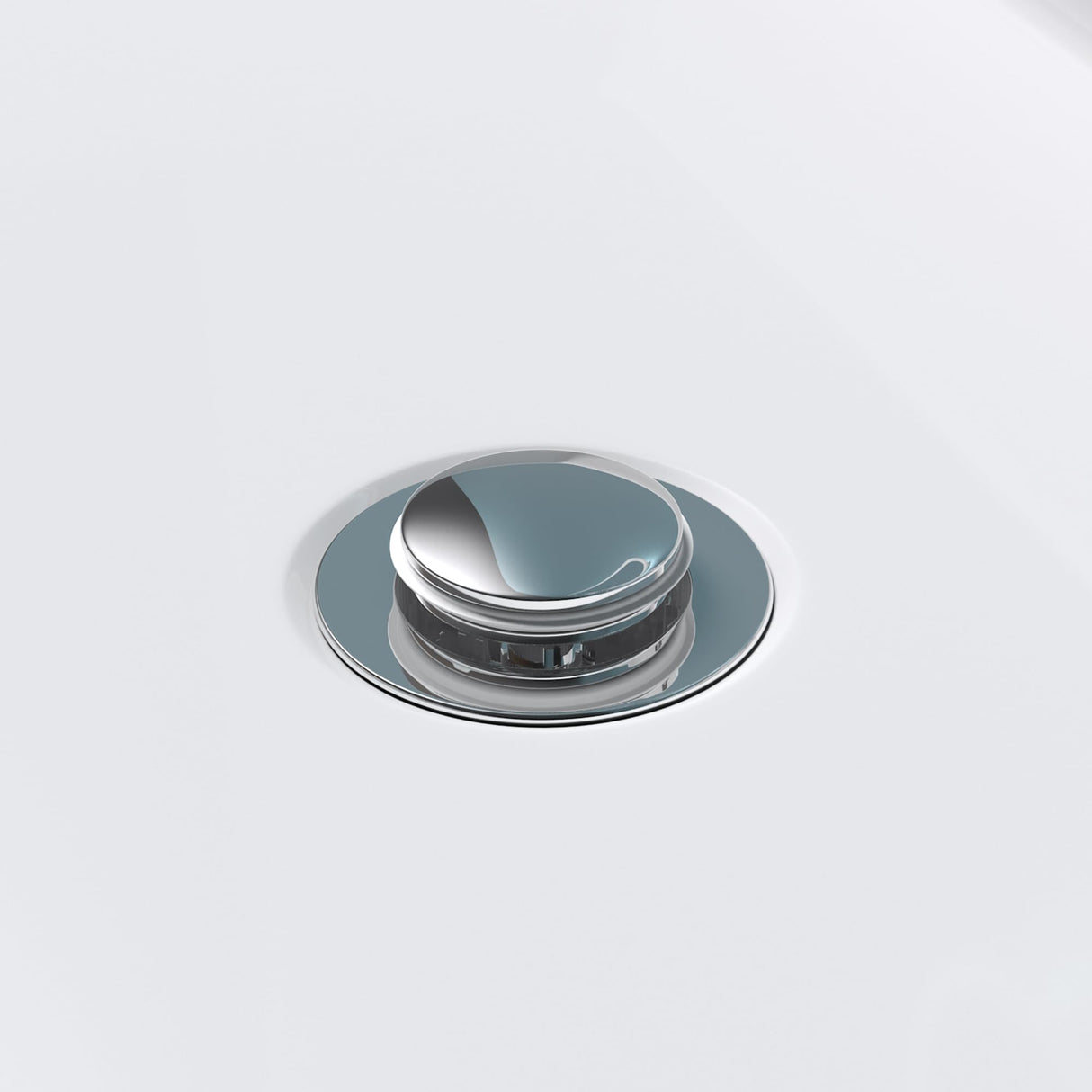 glasvilla Piletta di Scarico Valvola di Scarico Apertura Push Open Tappo per Lavabi DIN