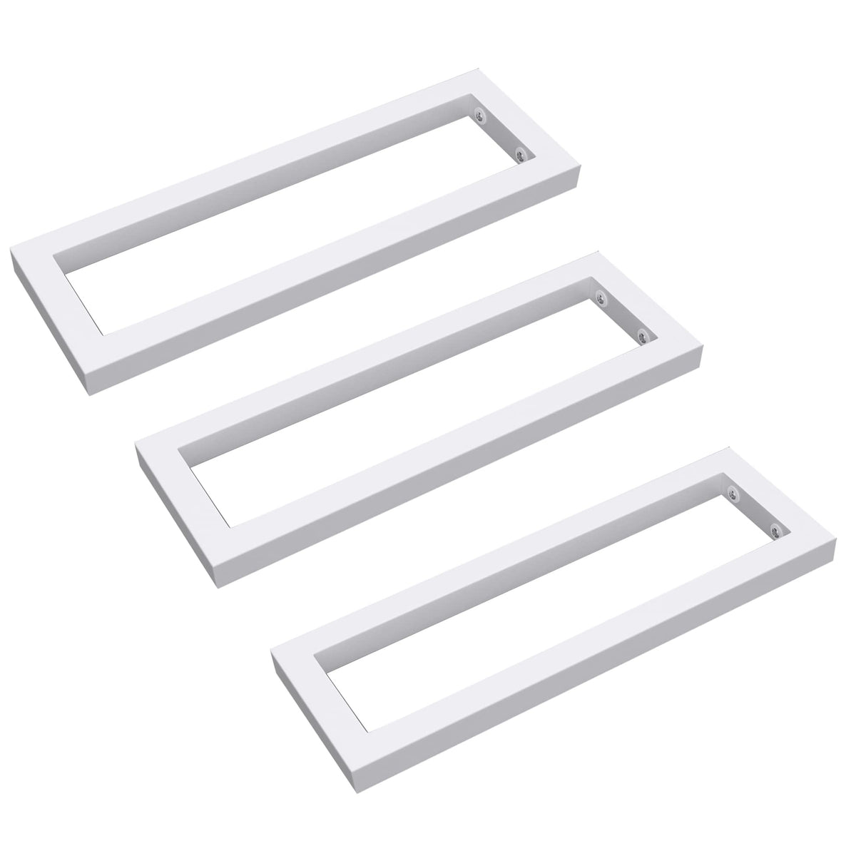 Supporto da parete Glasvilla Design in acciaio inox per lavabo, 3 pezzi, WH01