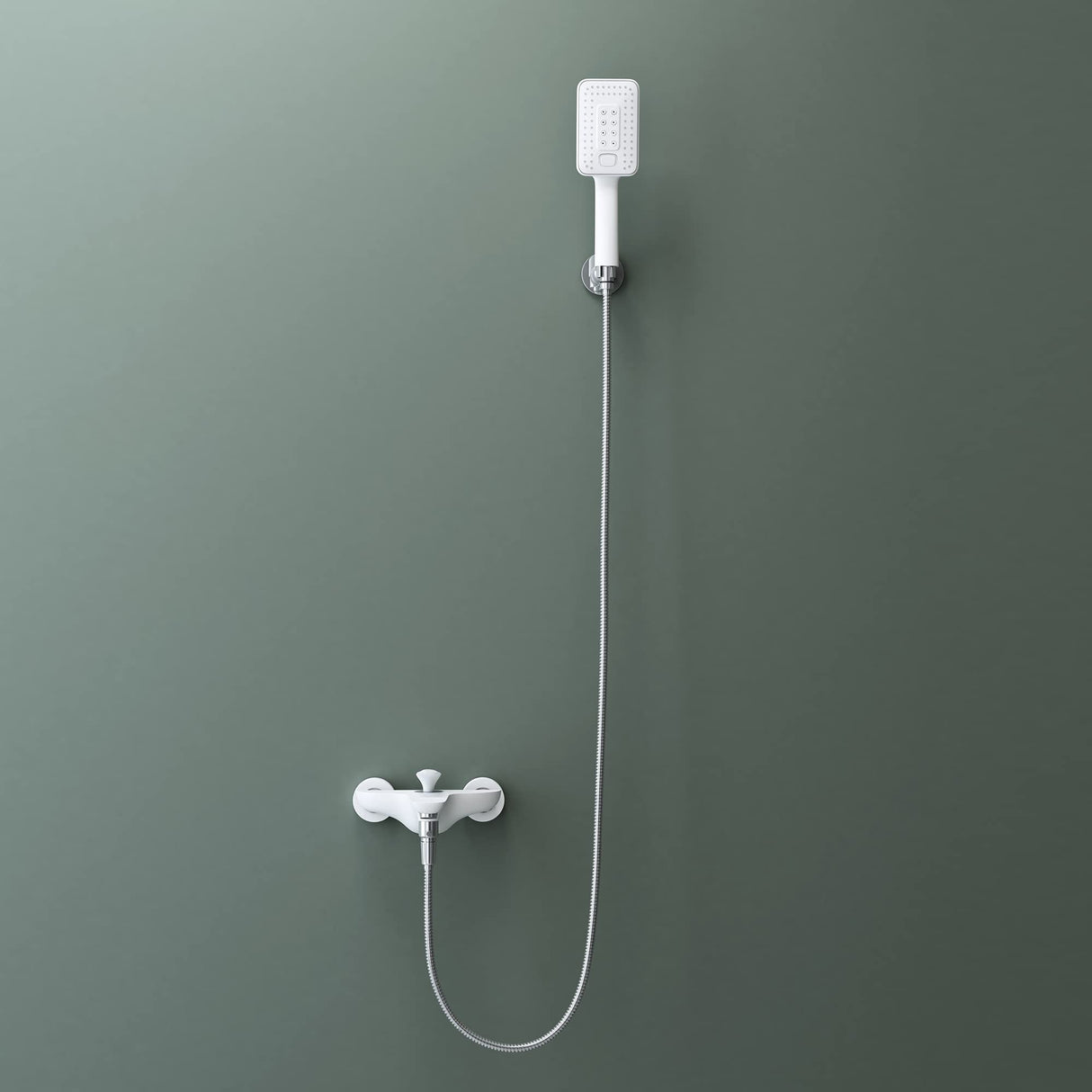 Système de douche Glasvilla avec douchette et mitigeur monocommande, incluant 3 jets.