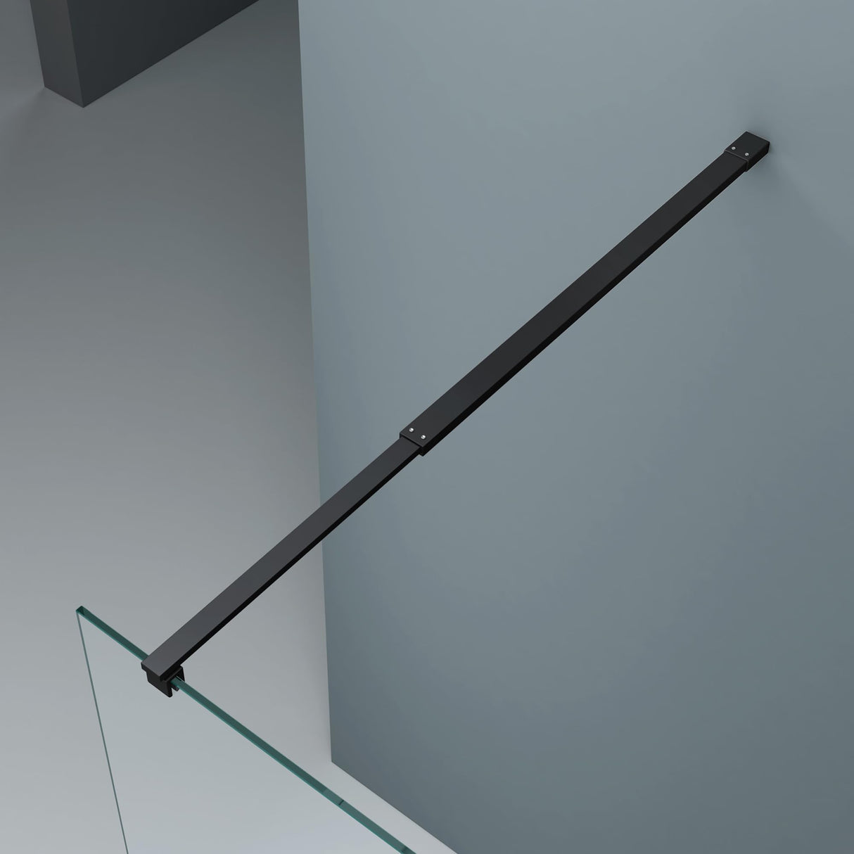 glasvilla Stabilizzatore di Fissaggio a Parete In Vetro per Parete Doccia, Girevole a 180° Per Vetri Di Spessore 6-10mm, Stabilizzatore Per Box Doccia in Alluminio per Box Doccia Walk-in