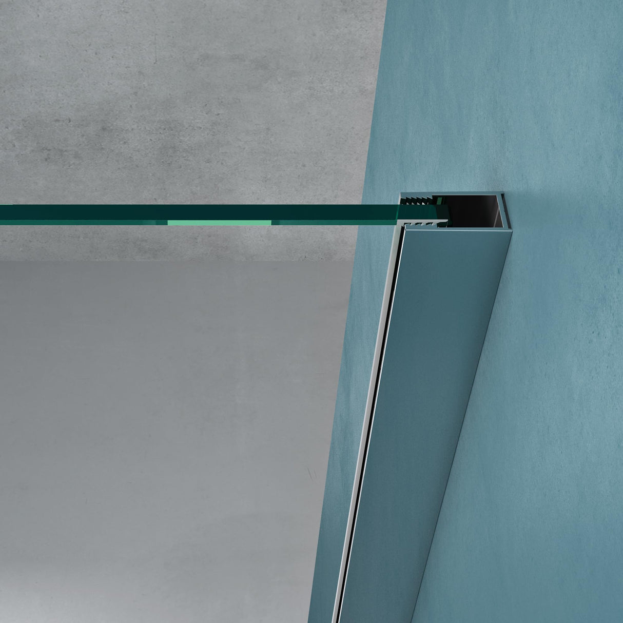 Paroi de douche Glasvilla, cabine de douche avec 2 panneaux latéraux fixes, verre trempé de sécurité 8 mm, douche à l'italienne, verre clair, nano-revêtement, Bremen01K/MS-T