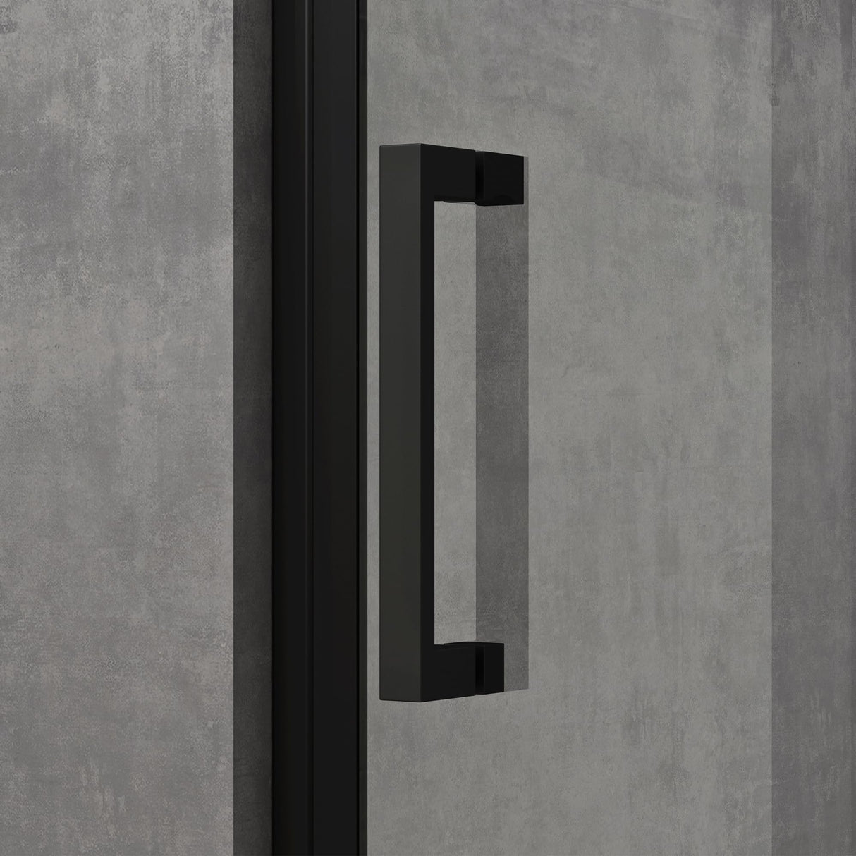 glasvilla Puerta de ducha Puerta de nicho ducha Separación de ducha Cromo y Negro Cabina de ducha Puerta oscilante 8mm vidrio de seguridad ESG con recubrimiento nano Mecanismo de elevación y descenso Vidrio claro y vidrio esmerilado Rayas Teramo36K